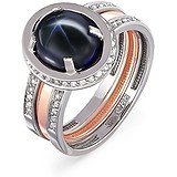 Kabarovsky Женское золотое кольцо с сапфиром и бриллиантами, 1700971