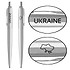 Parker Шариковая ручка Jotter 17 UKRAINE SS CT BP Ukraine + Карта 16132_T205b - фото 1