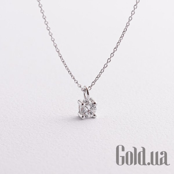 

Женский кулон Украина, Золотой кулон с цепочкой с бриллиантом, 40