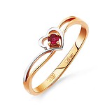 Золотое кольцо с рубином, 1514348