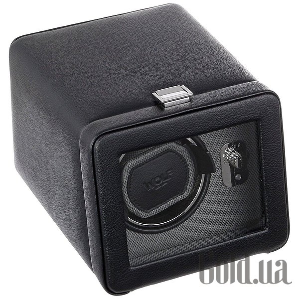 

Шкатулка для часов Wolf, Шкатулка для часов Windsor Single Winder w/ Cover 4525029
