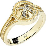 Женское золотое кольцо с бриллиантами, 1555052