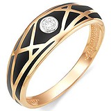 Женское золотое кольцо с бриллиантом, 1556076