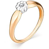 Золотое кольцо с бриллиантом, 1606764