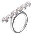Женское серебряное кольцо с жемчугом - фото 1