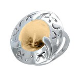 Женское серебряное кольцо с кварцем, 1620588