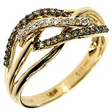 Женское золотое кольцо с бриллиантами, 1664620