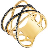 Женское золотое кольцо с бриллиантами, 1669740