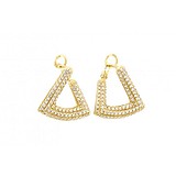 Золотые серьги с куб. циркониями, 1700204