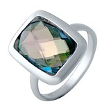 Женское серебряное кольцо с топазом, 1728108