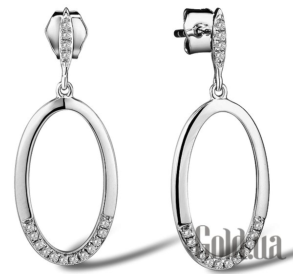 

Серьги с подвесками Lurie Jewelry, Золотые серьги с бриллиантами