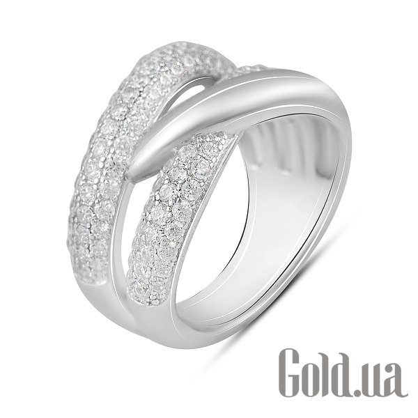 

Женские кольца Fresh Jewelry, Женское серебряное кольцо с куб. циркониями, 18