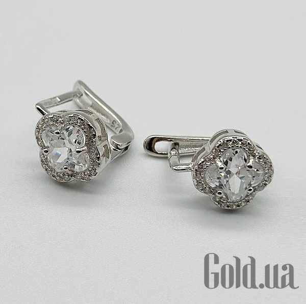 

Серьги Silvex925, Серебряные серьги с куб. циркониями