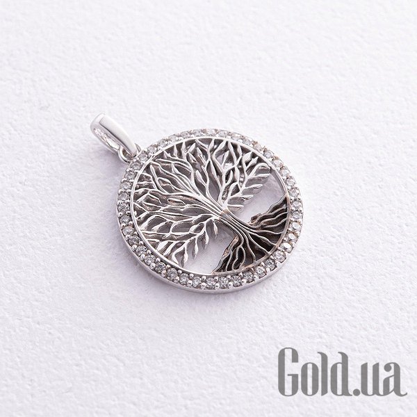 

Женский кулон Украина, Золотой кулон с куб. циркониями