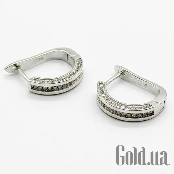 

Серьги Silvex925, Серебряные серьги с куб. циркониями