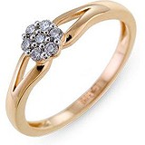 Золотое кольцо с бриллиантами, 1527661
