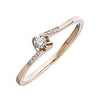 Золотое кольцо с бриллиантами, 1548141