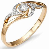 Золотое кольцо с бриллиантами, 1553773