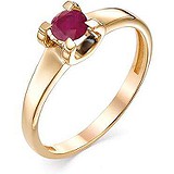 Женское золотое кольцо с рубином, 1604205