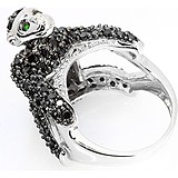 Женское серебряное кольцо с куб. циркониями, 1655405