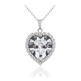 Кулон з ланцюжком з кристалами Swarovski, 1662829