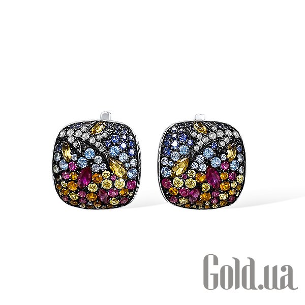 

Серьги Lurie Jewelry, Серебряные серьги с куб. циркониями