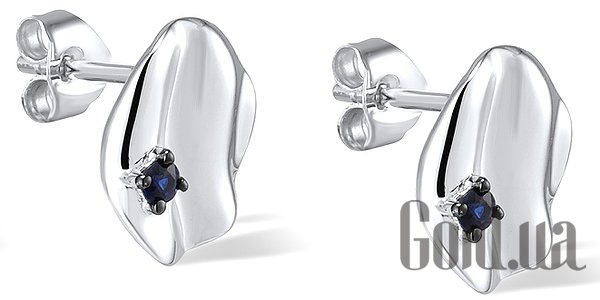 

Серьги-гвоздики Lurie Jewelry, Золотые серьги с сапфирами