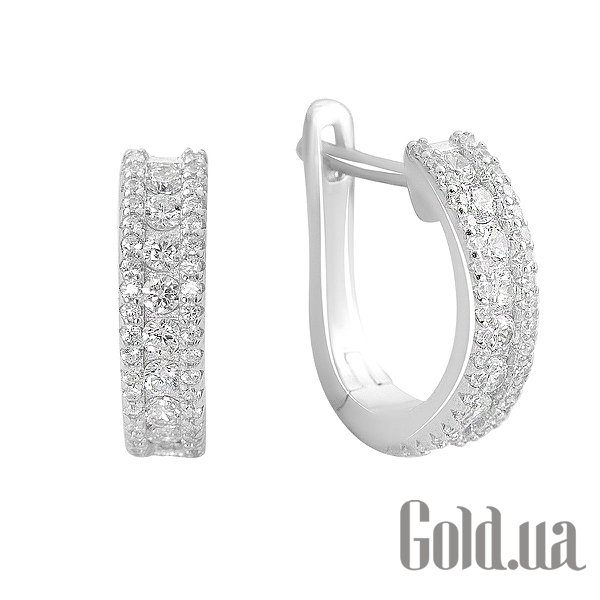 

Серьги Fresh Jewelry, Серебряные серьги с куб. циркониями