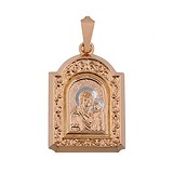 Золотой кулон "Икона Божьей Матери", 1534062