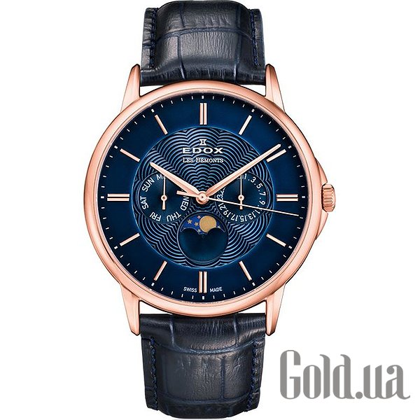 

Швейцарские часы Edox, Мужские часы Les Bemonts Moon Phase Complication 40002 37R BUIR