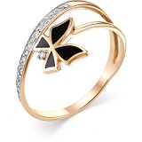 Женское золотое кольцо с бриллиантами, 1605486