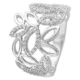 SOKOLOV Женское серебряное кольцо с куб. циркониями, 1612910