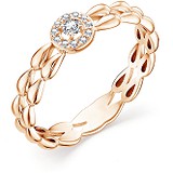Золотое кольцо с бриллиантами, 1614190