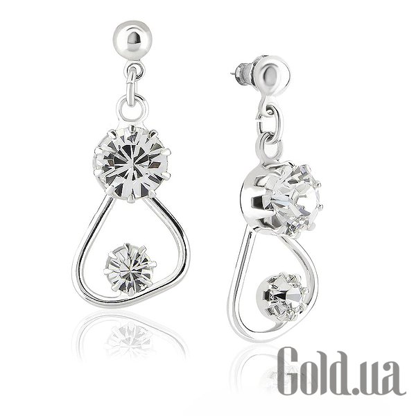 

Серьги с подвесками Kobi, Стальной, Серьги с кристаллами Swarovski