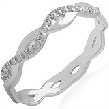 Женское серебряное кольцо с куб. циркониями, 1665902