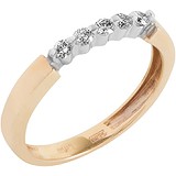 Золотое обручальное кольцо с бриллиантами, 1672814