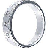Золотое обручальное кольцо с бриллиантами, 1673070
