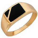 Мужское золотое кольцо с ониксами, 1684846