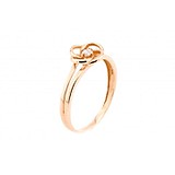 Жіноча золота каблучка з куб. цирконієм, 1699438