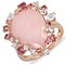 Женское золотое кольцо с бриллиантами и драгоценными камнями - фото 1