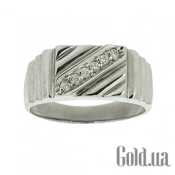 Купить Мужское серебряное кольцо с бриллиантами