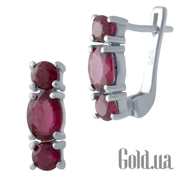 

Серьги Fresh Jewelry, Серебряные серьги с рубинами