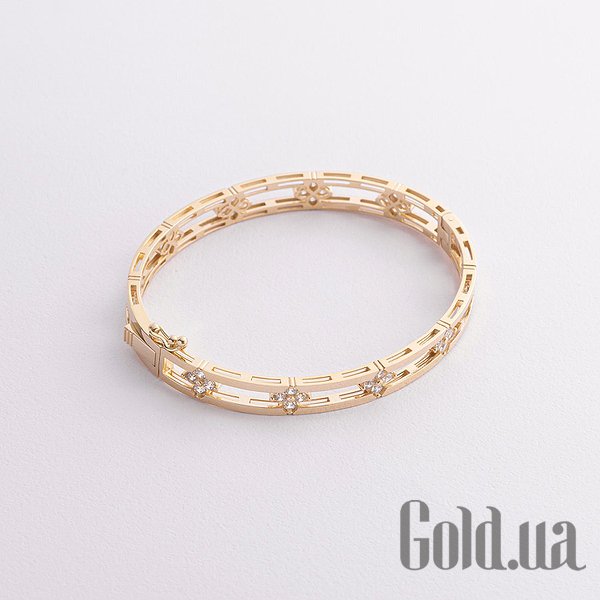 

Браслет Украина, Женский золотой браслет с куб. циркониями, 18