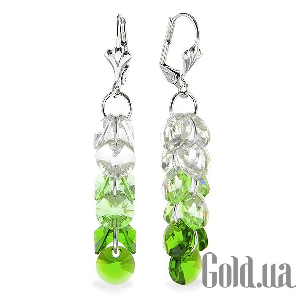 

Серьги с подвесками Kobi, Стальной, Серьги с кристаллами Swarovski