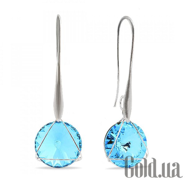 

Серьги с подвесками Kobi, Стальной, Серьги с кристаллами Swarovski