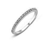 Серебряное обручальное кольцо с куб. циркониями, 141679