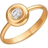 Золотое кольцо с куб. цирконием, 1613935