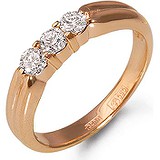 Золотое обручальное кольцо с бриллиантами, 1639791