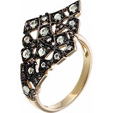 Женское золотое кольцо с бриллиантами и сапфирами, 1649007