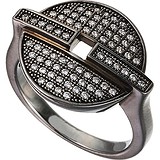 Женское серебряное кольцо с куб. циркониями, 1651311